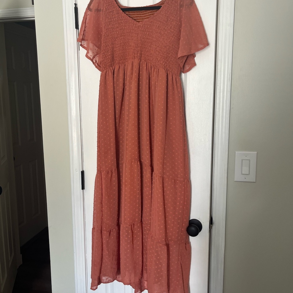 Amazon Rust Maxi Dress
